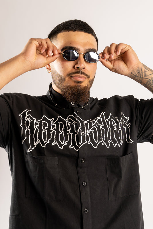 Black Hoodstar button up