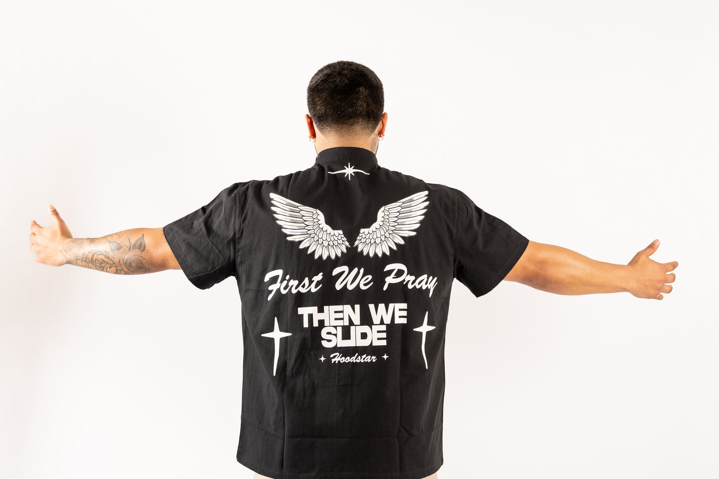 Black Hoodstar button up